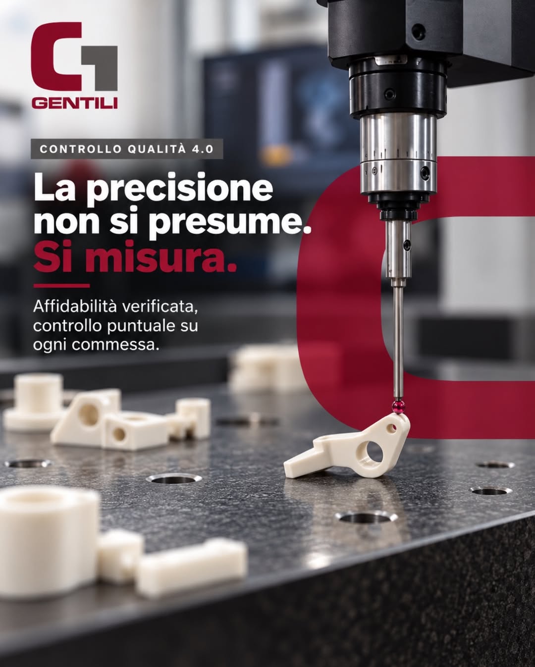controllo dimensionale componente plastico Gentili